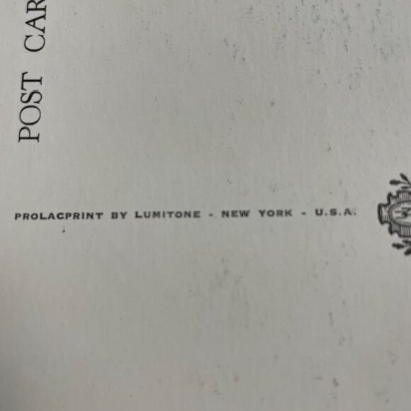 Vintage Postcard New York 59th Street Fifth Avenue Prolacprint u Lumitone Brown - Picture 6 of 6